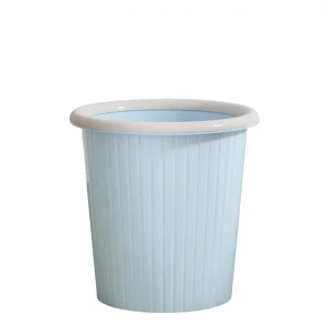 Recyclable Plastic Waste Bin Lightweight Stackable for Bathroom Kitchen Trash Can