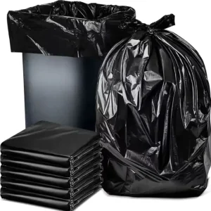 Recycled Big Black HDPE Leak Proof Heavy Duty Reusable Outdoor Yard Household Waste Storage Trash Garbage Bags