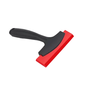 Red Plastic Handle Rubber Blade Glue Remover Film Wrapping Scraper Tool for Car Care Seam Treatment
