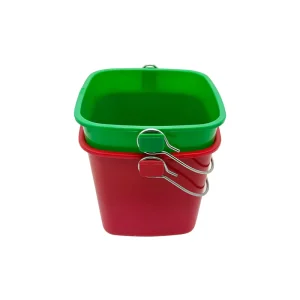 Red Sanitizing Bucket 3 Quart Detergent Household Plastic Paint Bucket with Handle 2800ml Cleaning Bucket