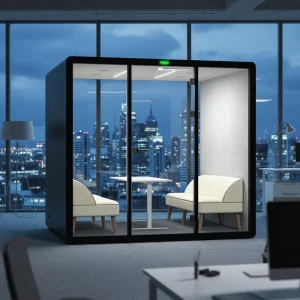 Removable Video Booth Soundproof Pod Office Booth Soundproof Cabin Recording Noise-Cancelling Telephone Booth