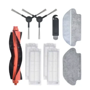Replacement Accessories Kit Main Side Brush HEPA Filter Mop Cloth Compatible with STYJ02YM Conga 3490 Viomi V2 PRO V3