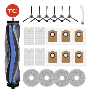 Replacement Accessories Kit for Lefant M3 M3 Max Robot Vacuum Cleaner Main Brush HEPA Filter Mop Pad Dust Bag Set