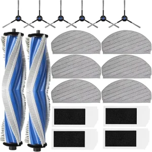 Replacement ECOVACS DEEBOT N20 Pro Plus N20 Plus Manual Quick Reusable Accessories Kit Main Brushes Mop Pads Side Brushes