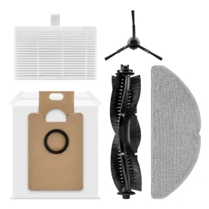 Replacement Kit Fit for Tapo RV30/RV20 Robotic Vacuum Cleaner Parts Main Spin Brush Hepa Filter Dust Bag Mop Cloth Accessories