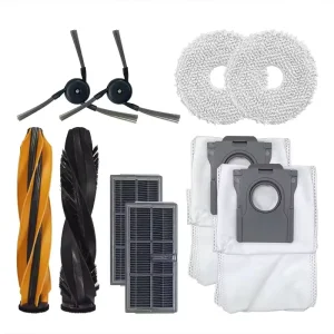Replacement Part Set for Dreamea X50s/X40s Robot Vacuum Cleaner Accessories Main Brush Side Brush Hepa Filter Dust Bag MopPad
