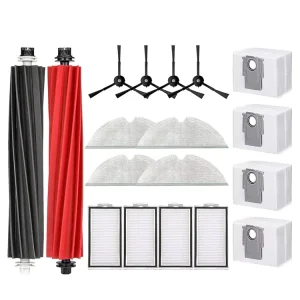 Replacement Parts for Roborck Q5 Pro Accessories Kit Main Brush Filters Mop Side Brush Bag Battery & Manual