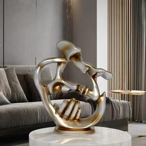 Resin Abstract Sculpture for Home Desktop Bookshelf Office Decoration Custom Modern Design