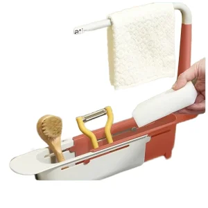 Retractable Wipe Drying Rack Filter Drain Storage Rack for Kitchen Dining Dinnerware Tableware for Storage Organization