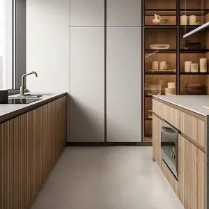 Retro Wooden Kitchen Cabinet