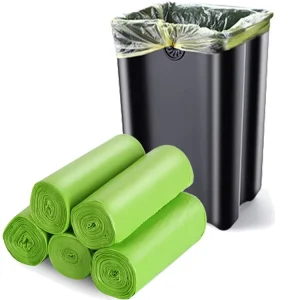 Reusable 23 30 Gallon 120l 80l Black Biodegradable Home Dustbin Garbage HDPE Plastic Heavy Duty Flat Trash Bags for Bin