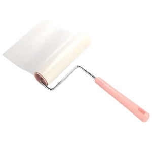 Reusable Adhesive Manual Plastic Lint Remover Replaceable Diagonal Cloth Brush Viscous Cleaning Roller Handle