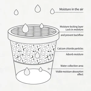 Reusable Dehumidifier Bucket with Refill Packs Large Capacity Customised OEM
