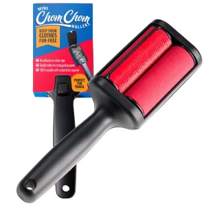Reusable Eco Friendly Pet Hair Remover Lint Roller Double Roller Design No Batteries Required for Travel Home Use