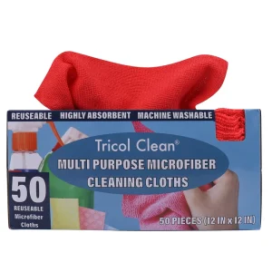 Reusable Edgeless Microfiber Cleaning Cloth in Box Dusting Cloth for House, Kitchen, Car, Others Pack of 50