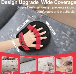 Reusable Five Finger Electrostatic Pet Hair Removal Glove Magic Brush Tool for Dog Cat Sofa Carpet Household Cleaning