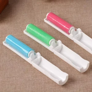 Reusable Foldable Portable Lint Roller Plastic Pet Hair Remover Brush Set Clothes Carpet Sheets Dust Suction Cleaner Brush