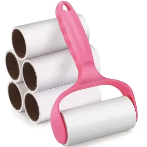 Reusable Hair Remover Adhesive Roller Pet Dog Cat Lint Cleaning Brush Removal Portable Plastic Cleaning Sticky Roller