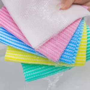 Reusable Industrial Kitchen Cleaning Non Woven Cloth Wipes with Strong Cleaning Capacity for Removing Oil
