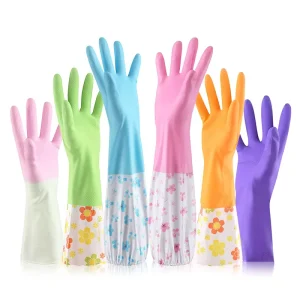 Reusable Kitchen Cleaning Gloves Non slip Grip Gloves for Dishwashing Household Cleaning Gloves
