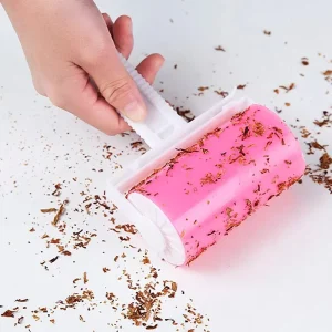 Reusable Lint Roller Washable Sticky Roller Hair Sticking Device Remover Cleaning Brush Carpet Bed Sofa Dust Pellet Collector