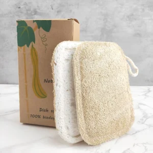 Reusable Loofah Wood Pulp Dish Luffa Sponge Scouring Pads Kitchen Magic Sponge Natural Washing Luffa Sponge