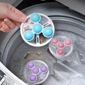 Reusable Mesh Laundry Cleaning Balls Discs Hair Fur Removal Filter for Washing Machine Floating Pet Lint Catcher Pouch for Dirty