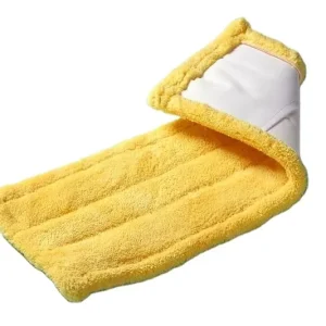 Reusable Microfiber Cleaning Mop Quick Drying Strong Absorbent Flat Floor Cleaning with Aluminum Pole