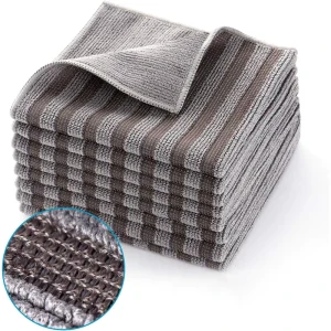 Reusable Microfiber Cleaning Towels 80% Polyester 20% Polyamide Easy to Remove Kitchen Dirt and Oil