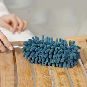 Reusable Microfiber Dusters for Cleaning Featuring a Washable Wet Duster Equipped with a Telescopic Handle