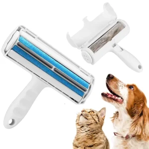 Reusable Pet Hair Removal Brush for Dog Cat Animal Easy to Self Clean with Pet Hair Remover Blue Dog Cat Hair Remover Roller