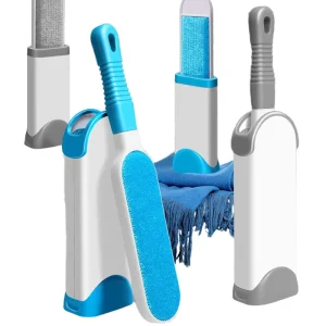 Reusable Pet Hair Remover Brush Double Sided Electrostatic Lint Roller for Dog Cat Fur Dog Cat Hair Removal Comb