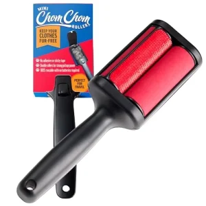 Reusable Plastic Pet Hair Remover Double Roller Lint Cleaner with Eco Friendly Fabric for Clothes Furniture Car and Compact Design