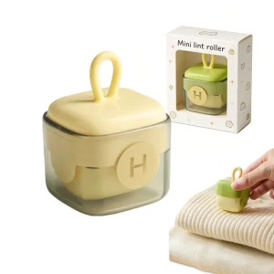 Reusable Portable Washable Mini Square Lint Remover Sticky Roller Manual Pet Hair Clothing Patented Design Powerful Dust Removal