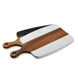 Reusable Square Marble Design Moulds for Steak Fruit Cheese Serving Cake Chopping