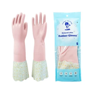 Reusable Thick Soft High Elasticity Waterproof Multi Purpose Dish Washing Cleaning Gloves Non Slip Latex for Home