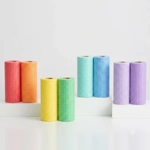 Reusable Washable Heavy Duty Kitchen Towels Roll Eco Friendly Lazy Cleaning Cloths