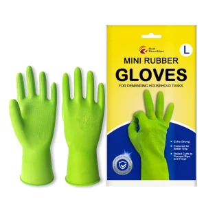 Reusable Waterproof Rubber Latex Household Gloves for Dish Washing Vegetable Prep Pet Care & Car Cleaning