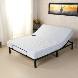 Revolutionary Portable Smart Cal King Electric Reclining Convertible Adjustable Bed with Foam Mattress for Pregnant Women