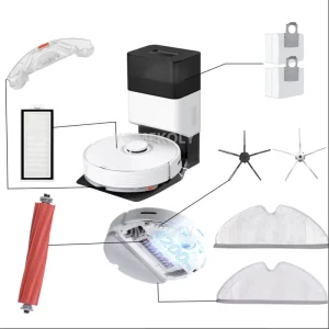 Robot Vacuum Cleaner Replacement Parts Accessories Hepa Filter Mop Dust Bag Side Brush Main Brush for Roborock Q7 Max Max+ T8+
