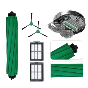 Robot Vacuum Parts Kit for IRobots Roombas Plus 405/505 Combo Brushes Filter Mop Cloths
