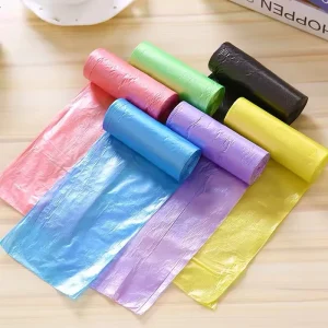 Rolled Flat Top Garbage Bags Custom Rubbish Bag Tear Resistant Household Use Disposable Trash Bags