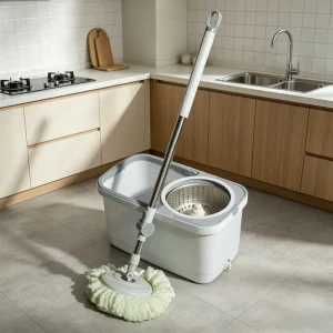 Rotary Mop Household One Sweep Floor Cleaning Mop Bucket Set Telescopic Rod Pedal Manual Pressure Dual Drive Quick Shipment