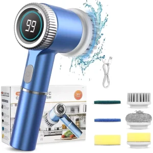 Rotation Electric Brush Handheld Dishwashing Brush Pot Rechargeable Bathroom Spin Scrubber Electric Cleaning Brush