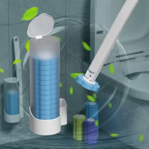 Round Disposable Toilet Brush Set for Toilet Wall Mounted Cleaning Brush Head Can Be Thrown Toilet Cleaning Brush