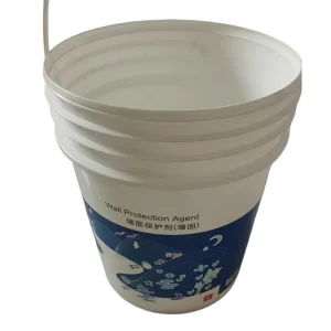 Round Plastic Bucket with Handle, Thickened Industrial Recyclable Plastic Bucket