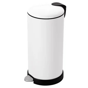 Round Stainless Steel Waste Bin Container for Kitchen Office