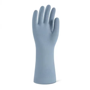 Rubber Reusable Cleaning Gloves 4 Pairs for Dishwashing and Household Cleaning Flocked Lining Non Slip Grip Unisex