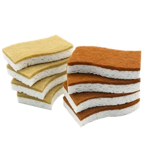 S Shape Eco Friendly Sisal and Coconut Cellulose Sponge Biodegradable Kitchen Dish Washing