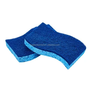 S Shape Hign Density Scouring Pad Cellulose Sponge Wood Pulp Sponge Cellulose Sponges Cleaning